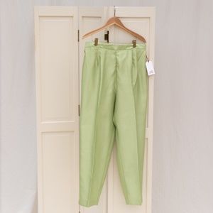 Silk Look Tapered Pants